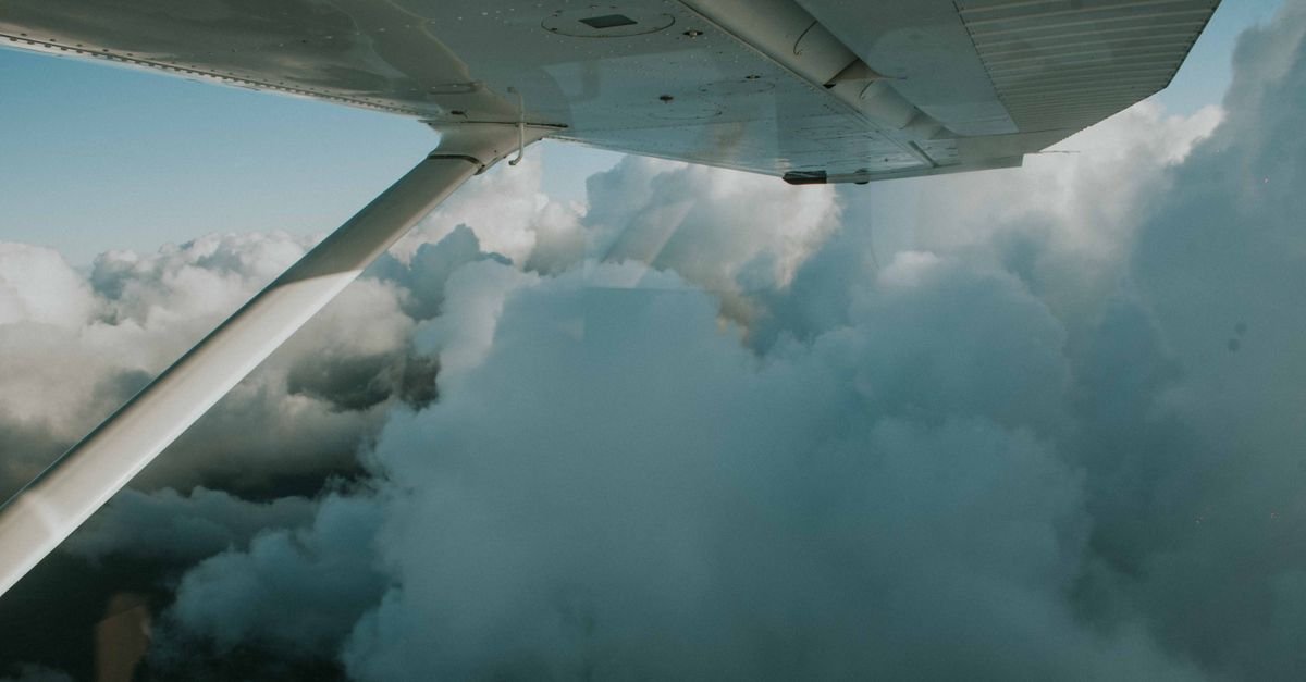 A view of the wing from an aircraft window