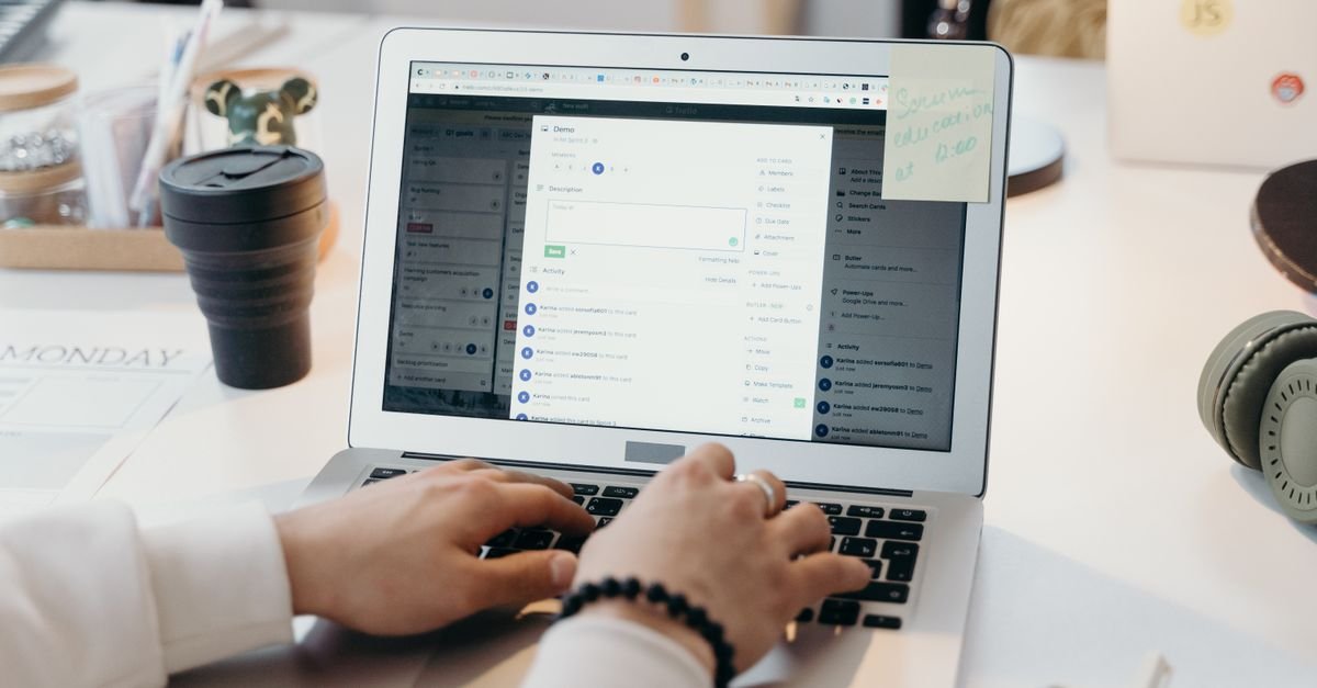 An email inbox open on a laptop