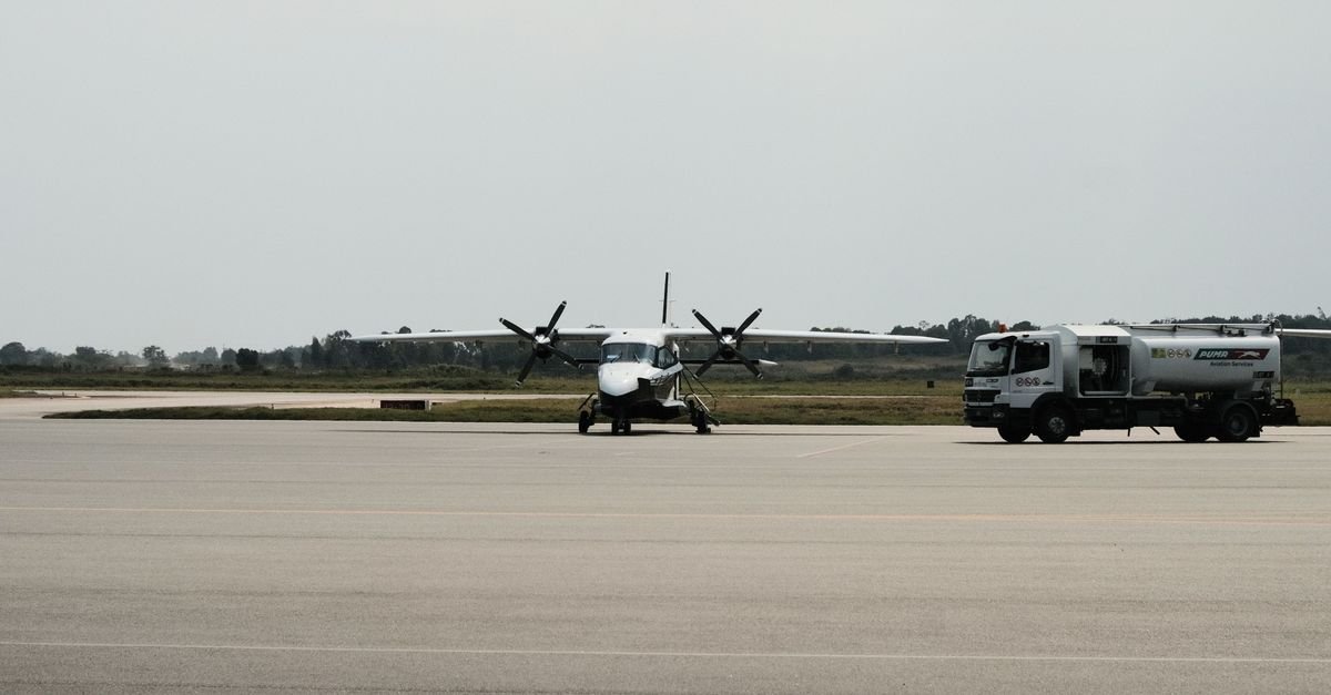 A regional aircraft on an airport apron